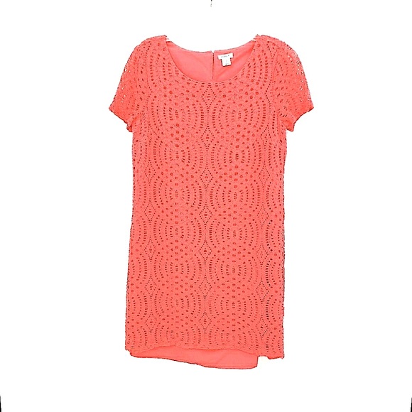 J. Crew Dresses & Skirts - J.Crew Coral Lace Style Dress